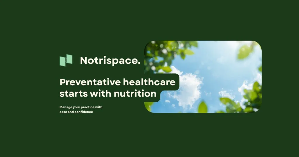 Notrispace nutrition practice software: manage your practice with ease and confidence.